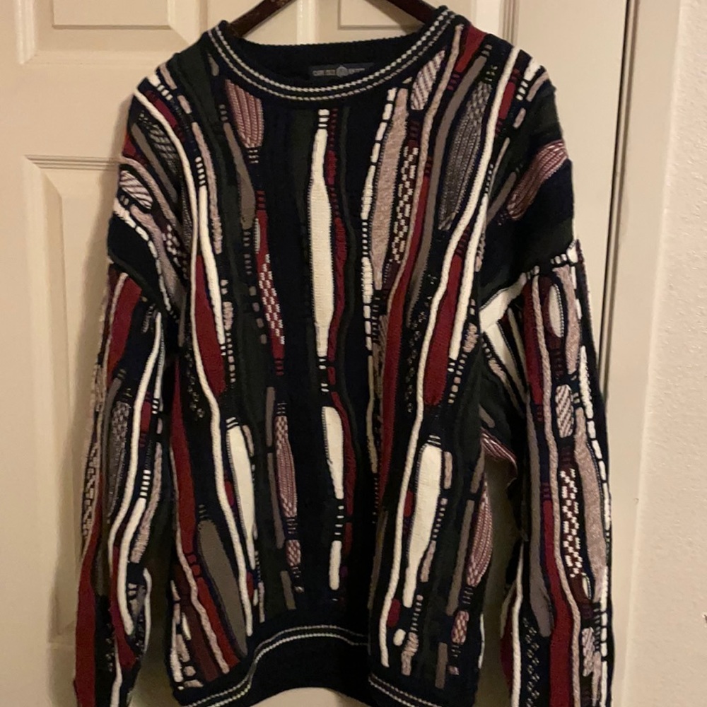 Mens Sweater by Cape Isle Knitters Large 100% Cotton Cosby type